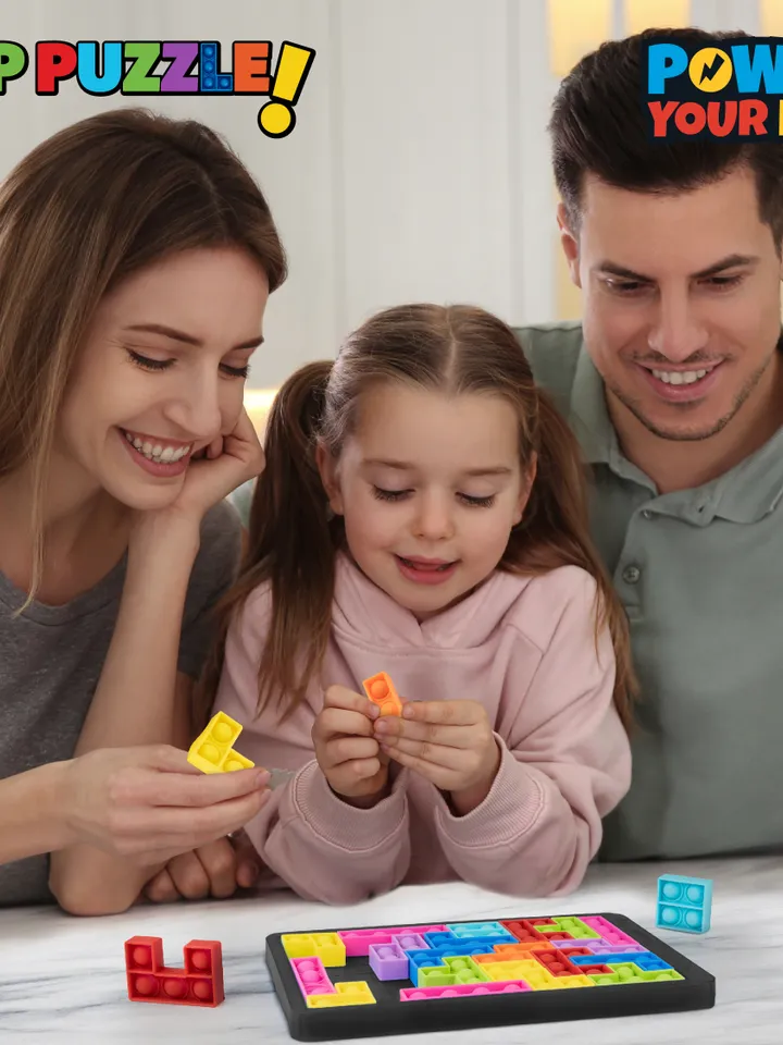 Power Your Fun Pop Puzzle Popper Fidget Game - 27pc
