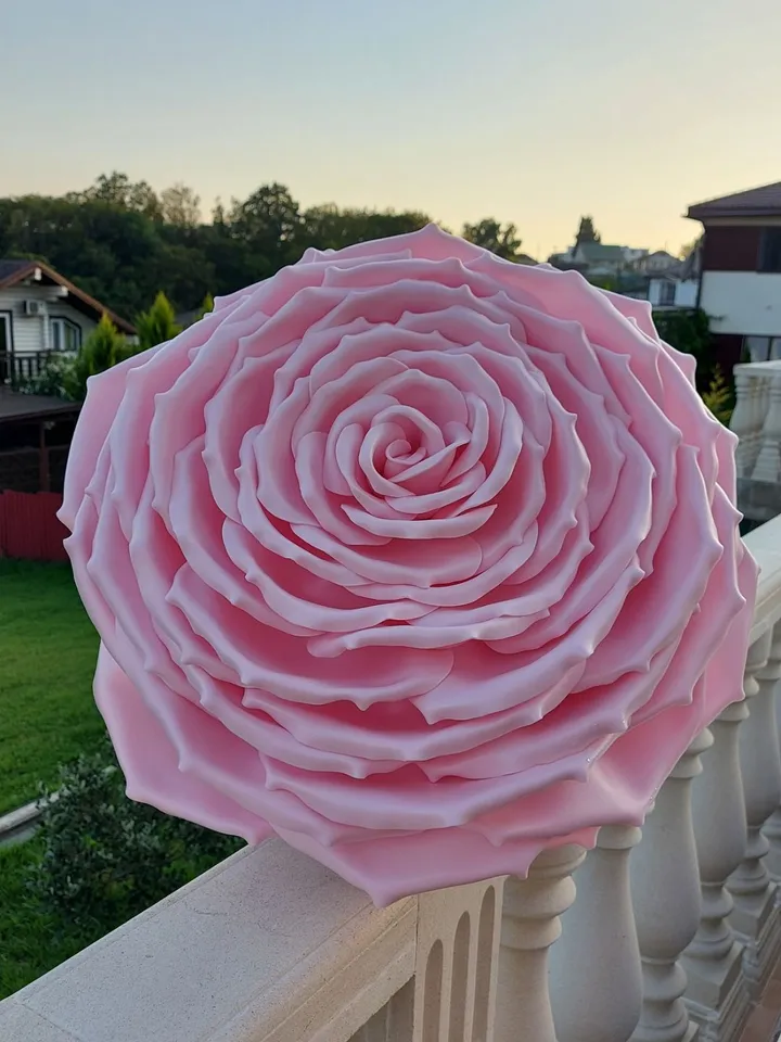 Giant hanging flowers 21inch large wedding roses on the arch, background, photo zones 10pcs