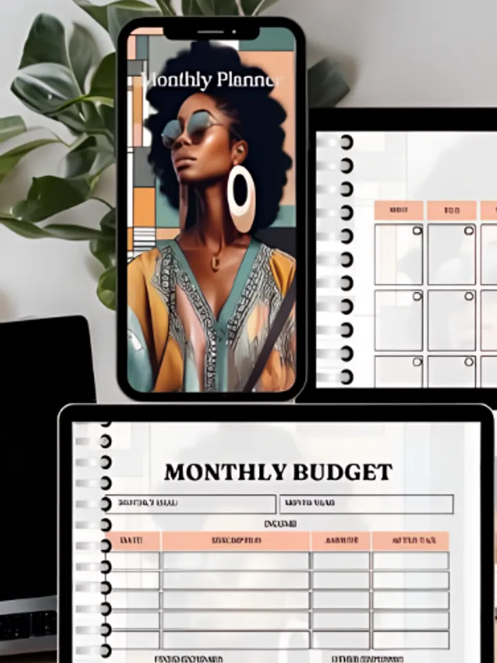 2025 Black Girl Aesthetic Digital Planner
