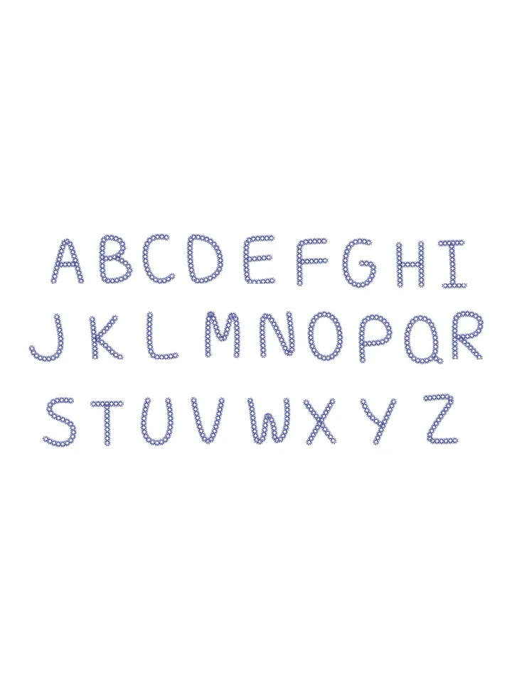 Font machine embroidery design,Script embroidery font,2 sizes Instant Download-15