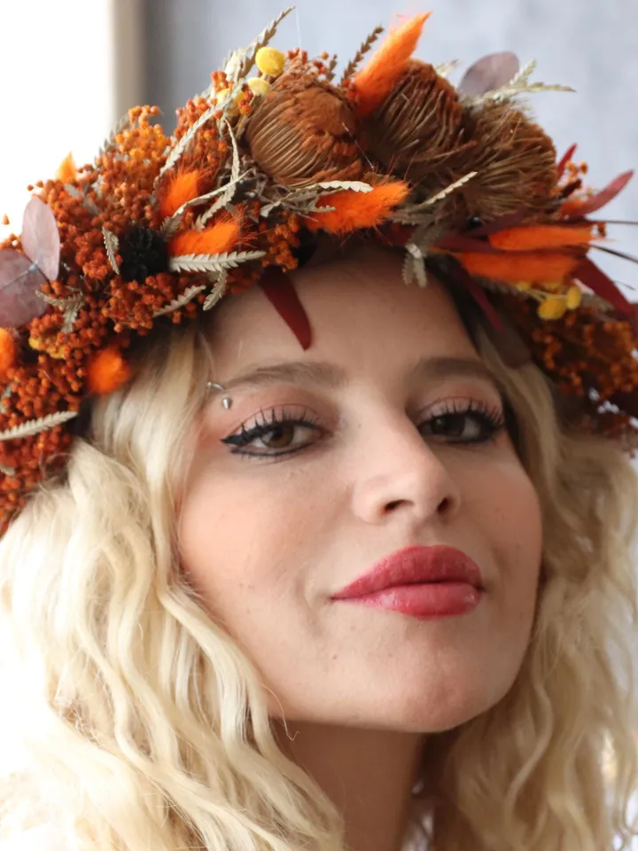 AutumnCrownBohoBridalEthnicTouchNaturalHandcraftedFloralWeddingElegantTrumpNovemberSaleHalloweenWitchesHolidayGiftSportAnimalaNecklac