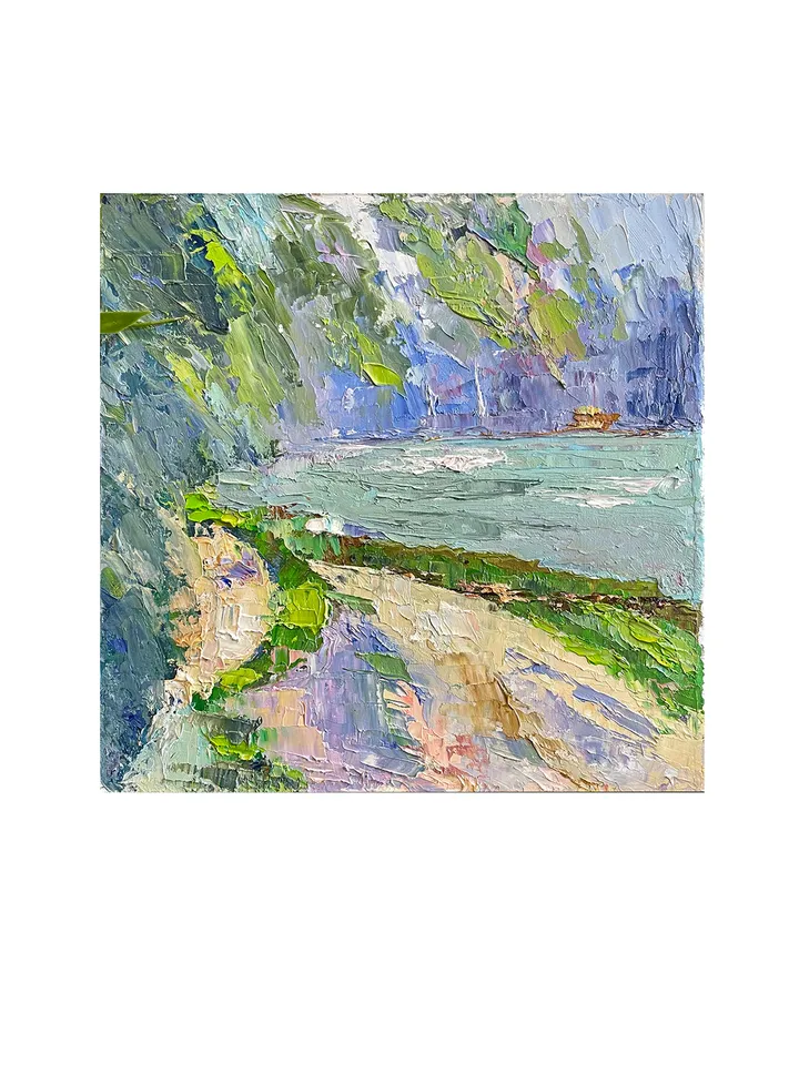 Seascape Painting Original Oil Painting California Seaside fine art