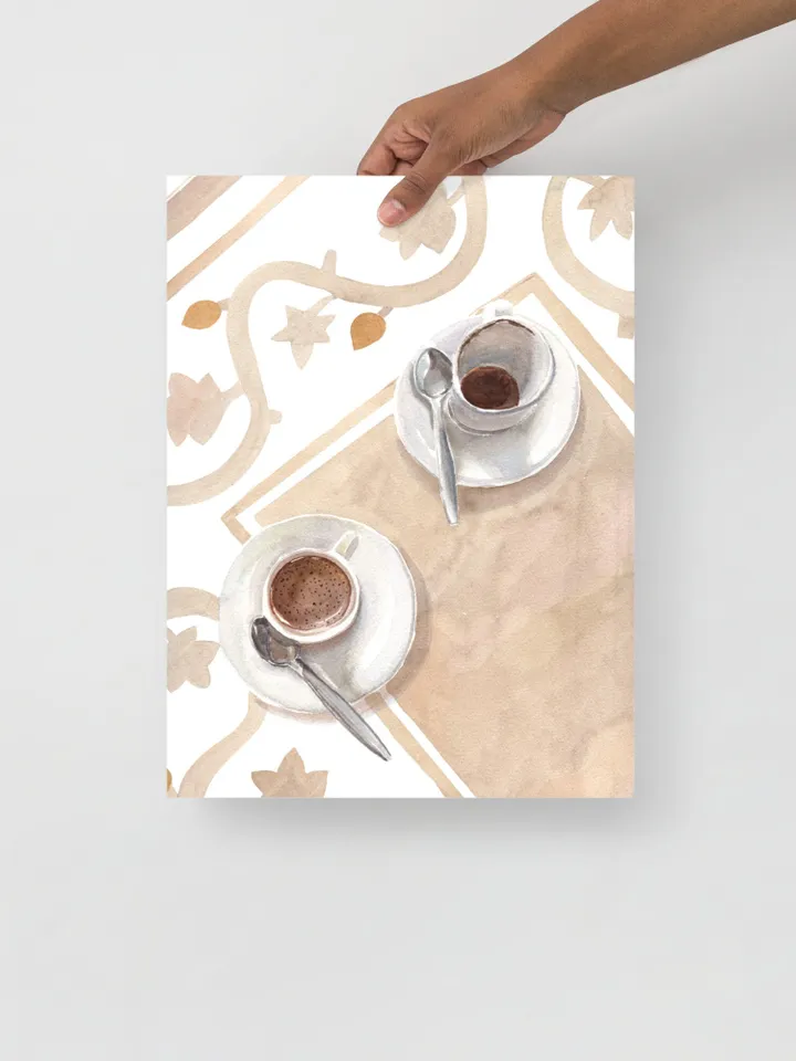 Coffee Still Life, Watercolor Painting, Coffee Lover Gift, Kitchen Wall Art, Breakfast Still Life, Vintage Cafe Decor, Cafe Art, Cafe Print