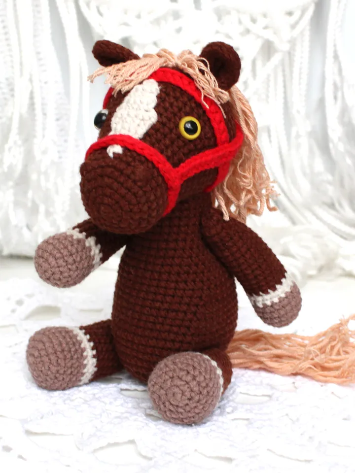 Horse crochet pattern pdf Amigurumi toy horse Farm Animal toy