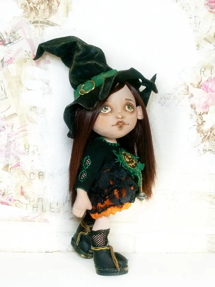 Textile witch doll