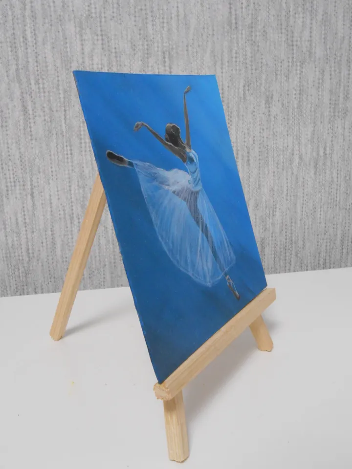 Ballerina. Oil painting.
