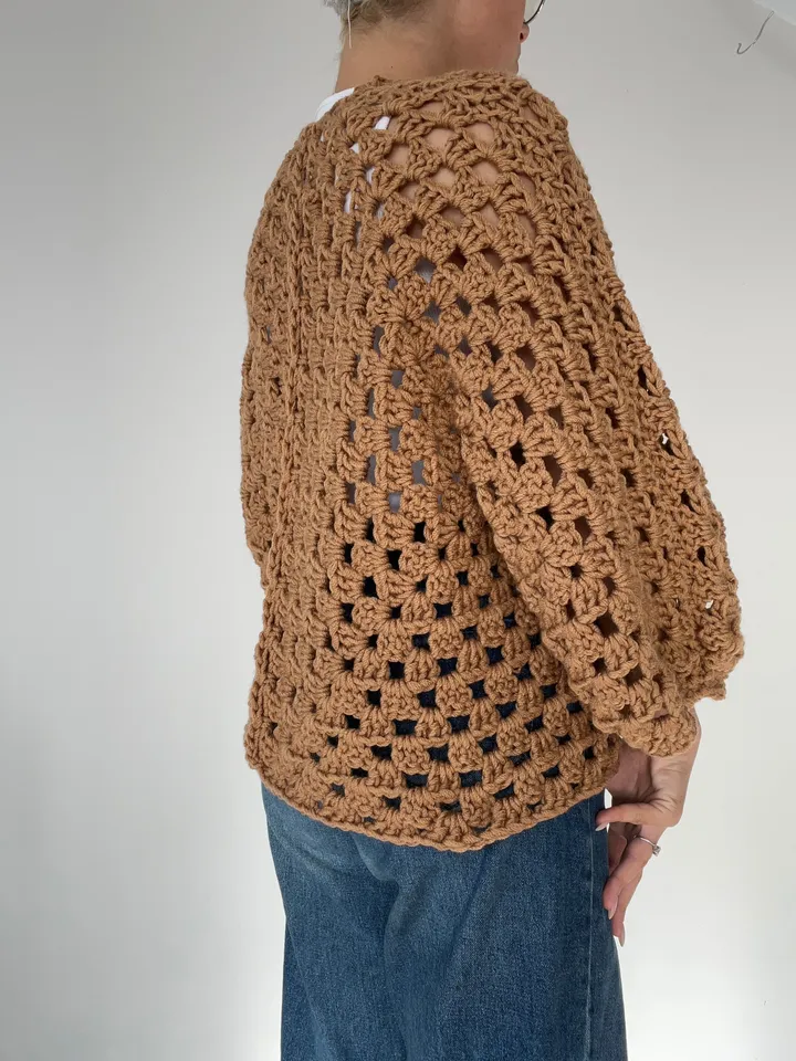 Cardigan Crochet cardigan pattern,  Classic Granny Hexagon Cardigan Pattern, women's cardigan  instant download pdf