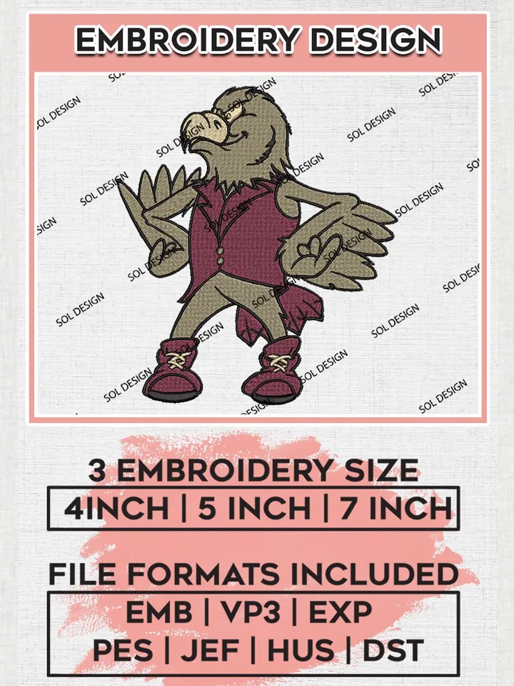 NCAA Denver Pioneers Team Mascot Logo Machine Embroidery Design, NCAA Denver Pioneers Team Design Design files, NCAA Team Embroidery Designs, NCAA Machine Embroidery Designs, Digital Download