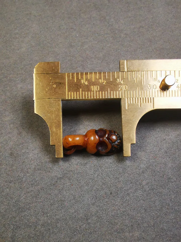 Yak Bone Carved Skull Bead Clipe Pendant for Mala,Prayer Beads Accessories,Gandhanra Tibetan Amulet