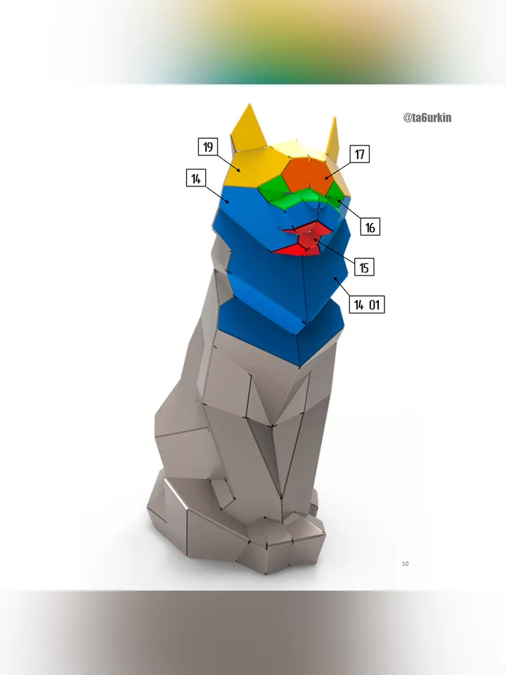 Welding Project Plans Drawings Cat (DXF, PDF)