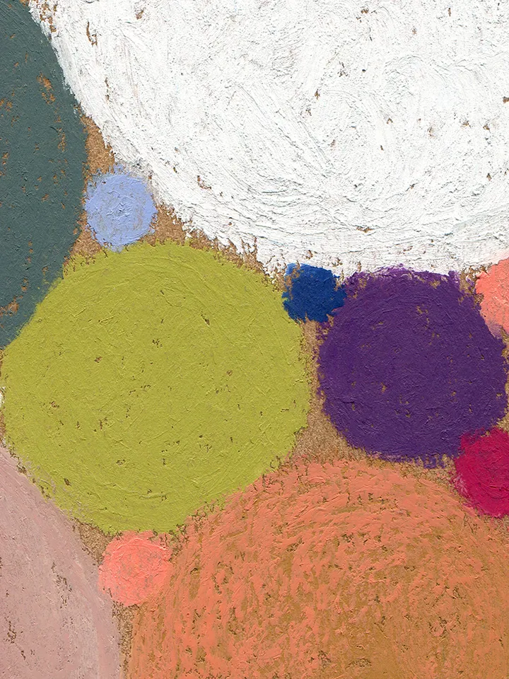 Printable pattern Abstract colored circles, Large poster, Digital file, Home decor, Art print, Color oil pastel painting