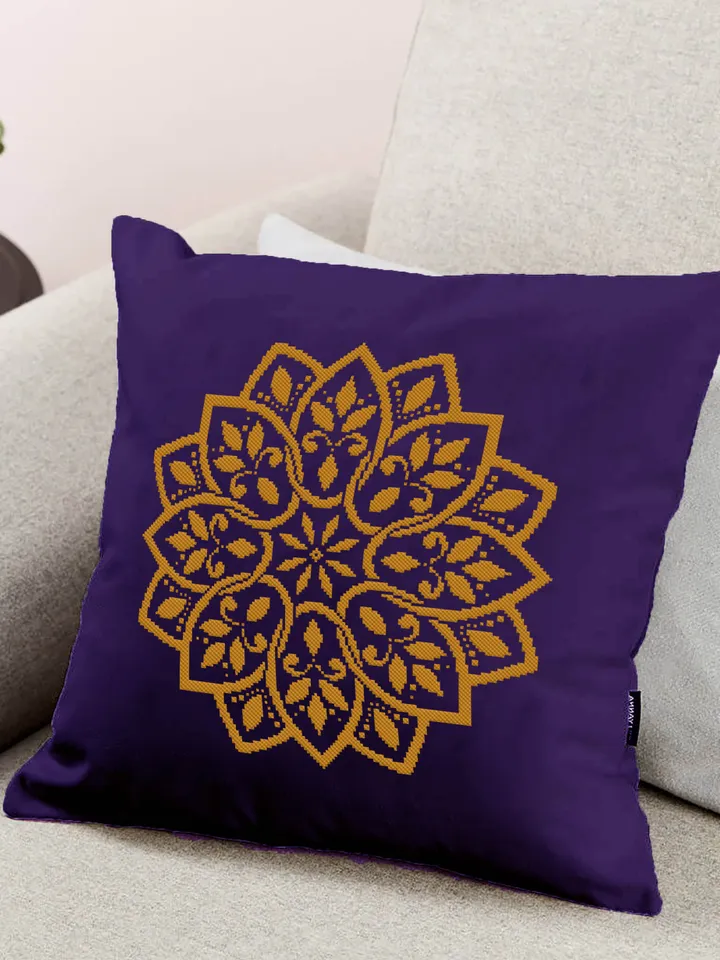 Mandala cross stitch pattern download PDF Monochrome cross stitch Easy mandala digital PDF Flower mandala ornament cross stitch chart #M19