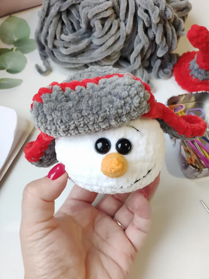 Christmas Snowman easy crochet pattern 4 in 1