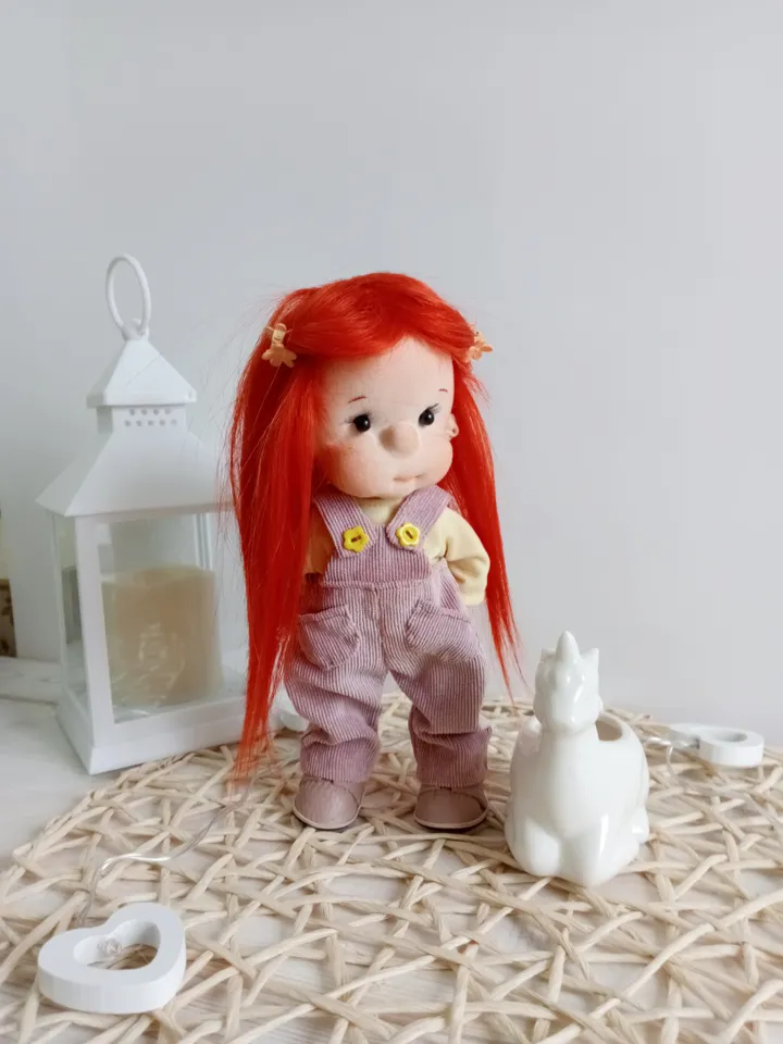 Handmade Textile Doll Art Doll Waldorf Doll Inspiration Birthday Gift for Girl