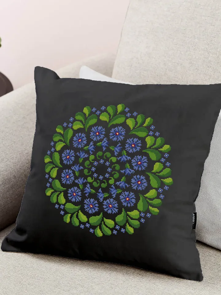 Flower mandala cross stitch pattern download PDF Mandala pattern digital PDF Nature cross stitch Floral ornament cross stitch chart #M43