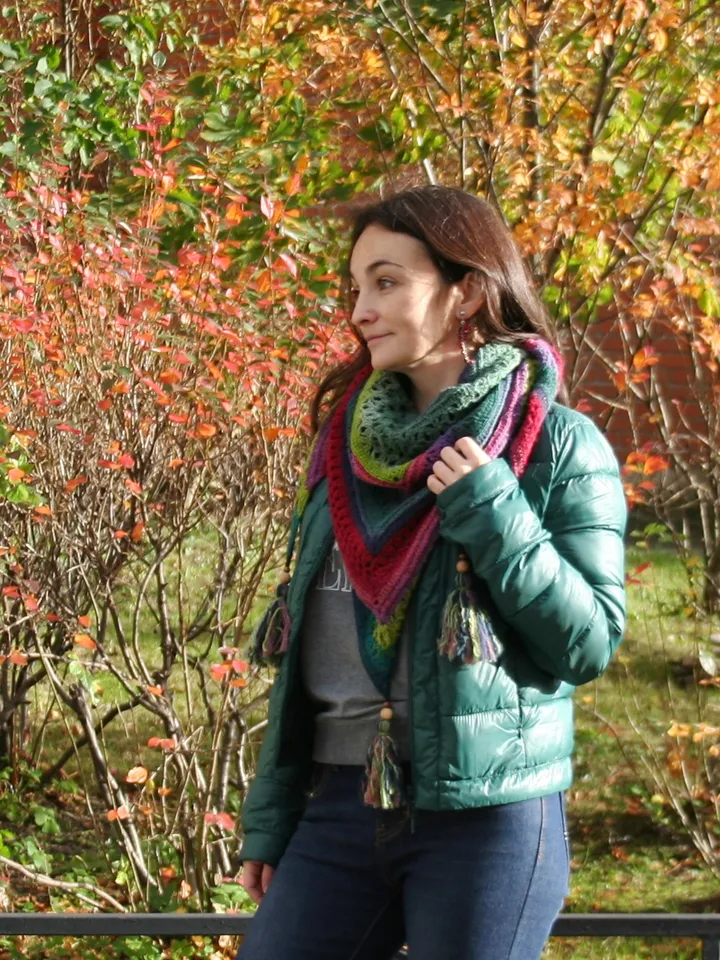 Crochet Pattern Shawl Isleen PDF