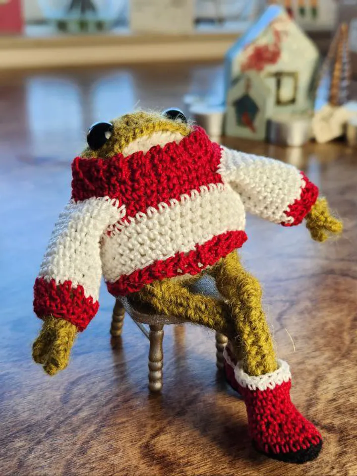 Trendy Toad Sweater and Boots Crochet Pattern Set