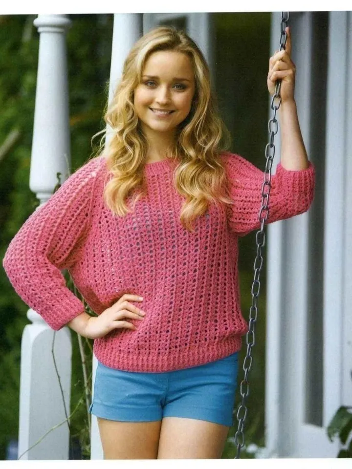 Sweater pattern, easy crochet pattern sweater, women summer sweater pattern pdf instant download