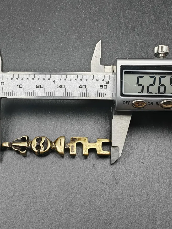 Antique Tibetan Amulet,The Key of Heart Pendant, Gandhanra Handmade Himalayan Style Pendant,Lucky Charm,Made of Lima Brass