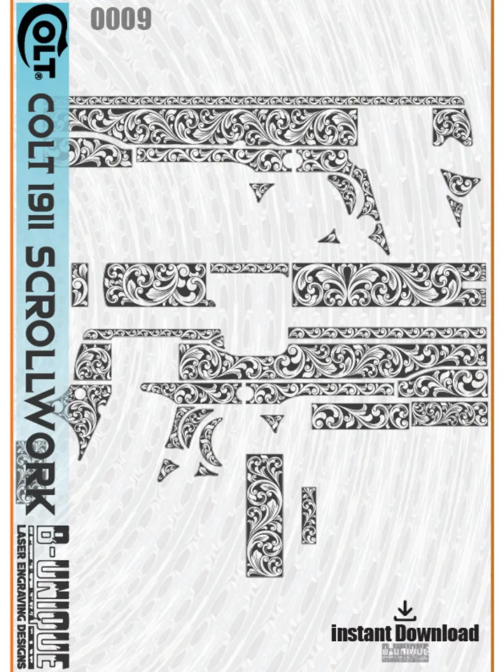 Colt 1911 Scrollwork