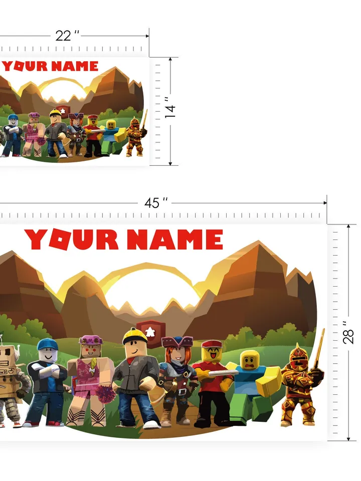 Personalized Roblox Wall Decal Gamer Custom name Sticker Playroom Decor Gift el201