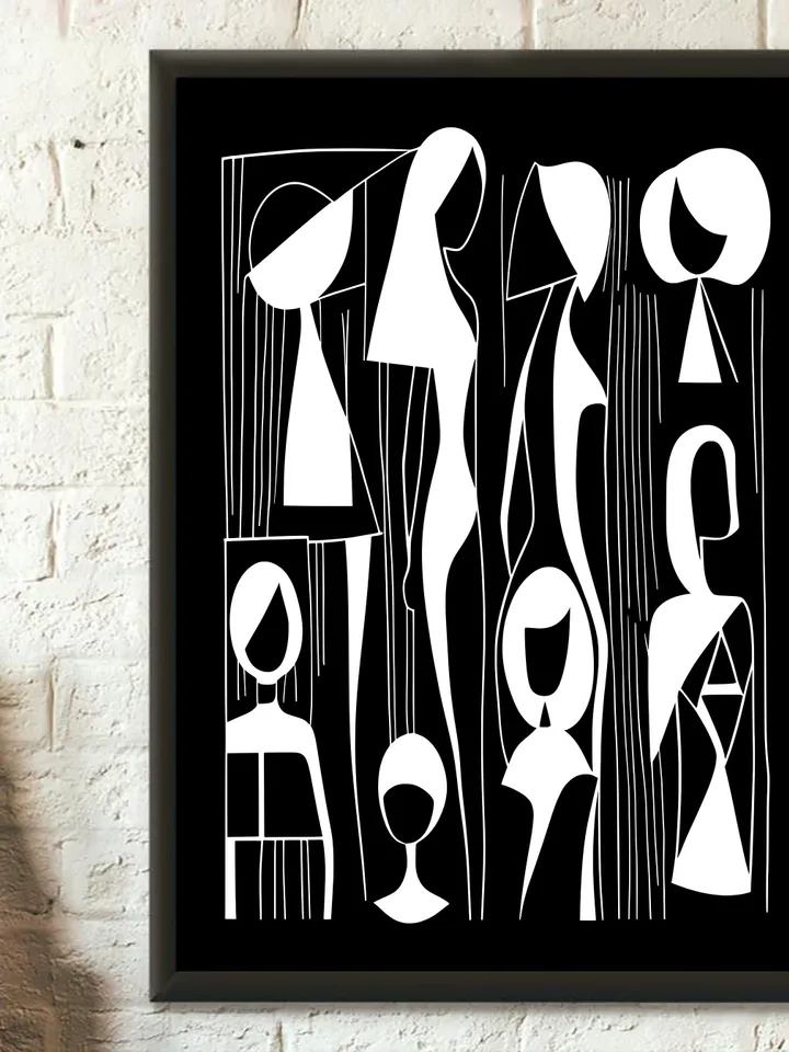 Woman Line Art Print Set of 2, Woman Line Drawing Wall Art, Living Room Wall Art, Woman Line Draw Illustration, Woman Line Art Poster Set