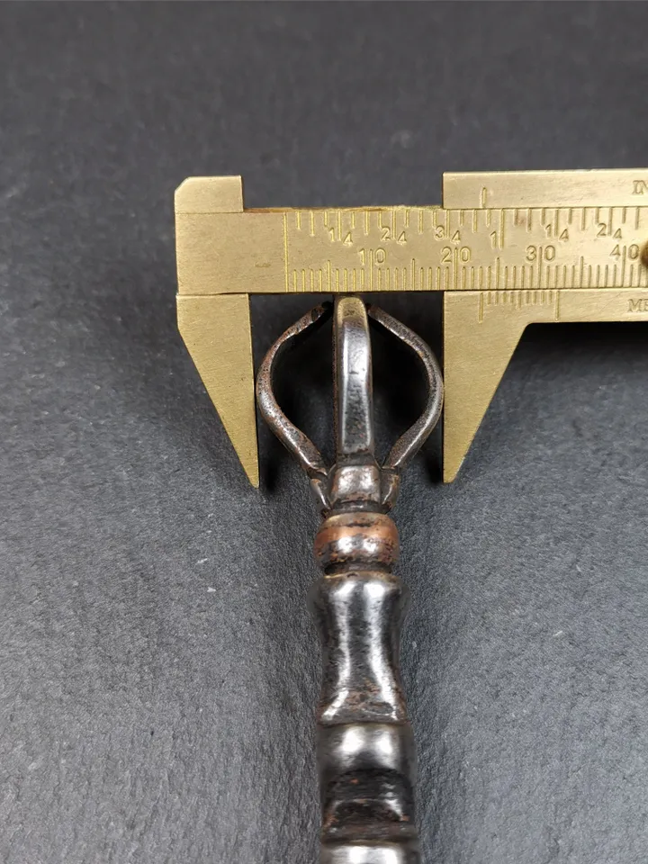 Gandhanra Antique Tibetan Amulet Ritual,Tibetan Ladder of Heaven, Made of Cold Iron, 5.3" Length