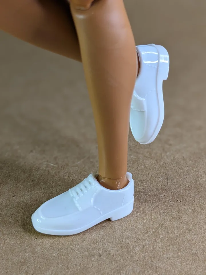 Classic white suits shoes for 1/6 scale male dolls