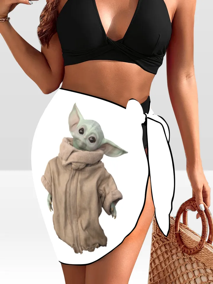Grogu Beach Sarong Wrap