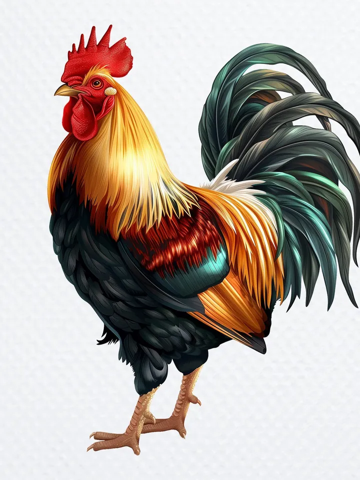 8 Rooster Clipart, Rooster PNG bundle, Western Clipart, Farm Animal PNG, digital art for Sublimation, Nursery Clipart, Digital Download