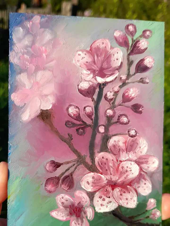 Sakura Oil Painting