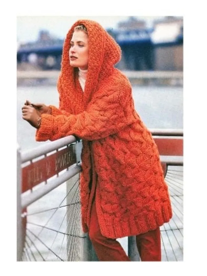 Cardigan pattern, women cardigan, knitting pattern, long cardigan pdf