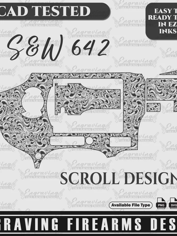Engraving Firearms Design Springfield 642 Scroll Design