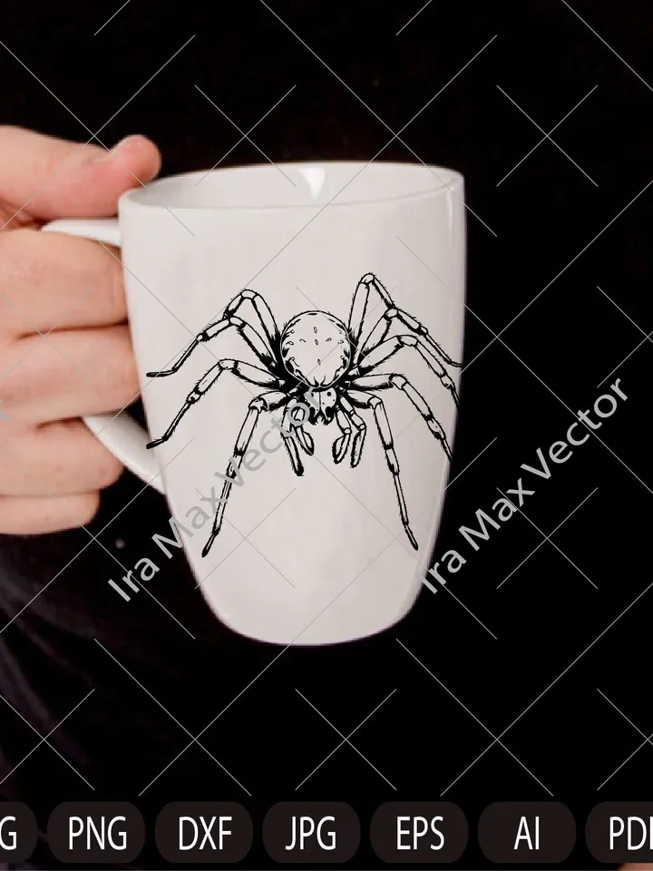 Spider SVG, Spider Design Svg, Spider detailed, Spider Dxf, Spider Png, Spider Clipart, Spider Files