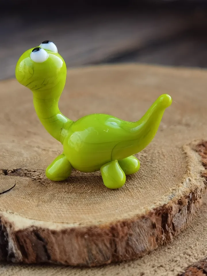 DINOSAUR ORNAMENTS Dinosaur figurine Glass dinosaur decor Miniature Dinosaur gift Dino figurine Glass figurines Tiny glass animals Terrarium
