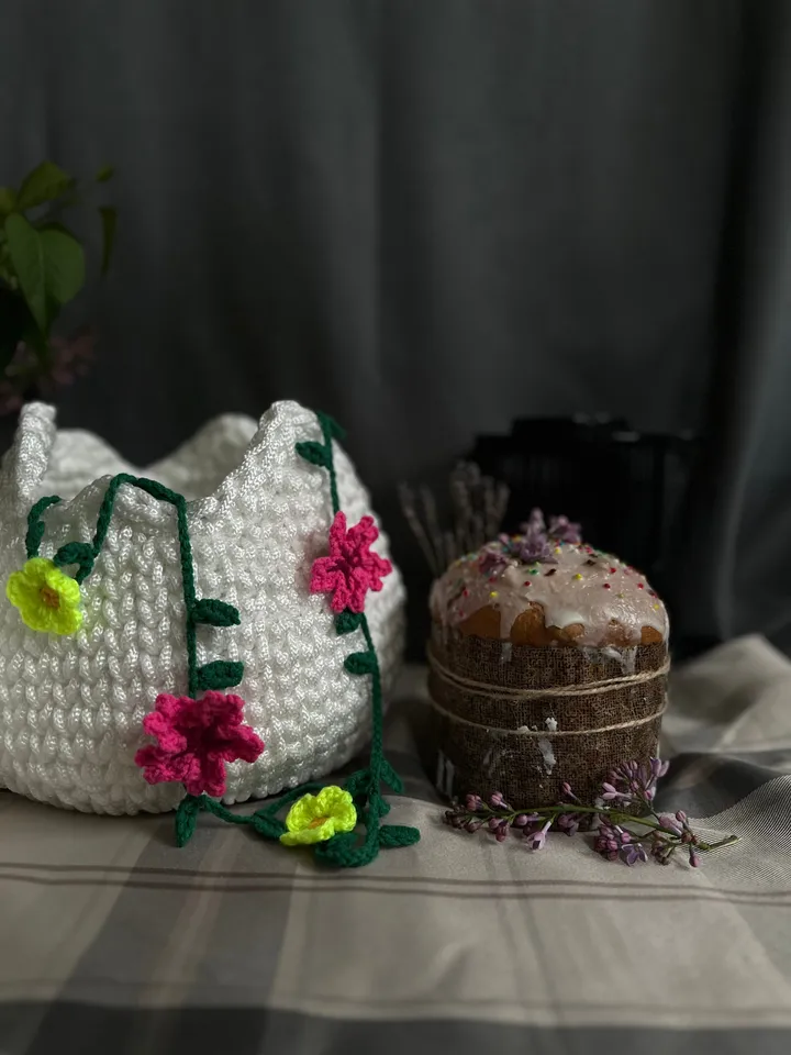 Easter Big White Egg Basket, Basket With Lid, Storage Container, Basket Egg, Chicken Basket, Centre Table, Thanksgiving Decoration, Gift