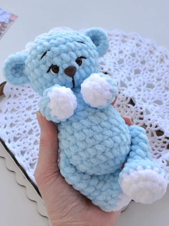 Crochet pattern bear and bunny, Easy pattern bear, Plush bunny pattern, Amigurumi toy pattern, Handmade stuffed bear