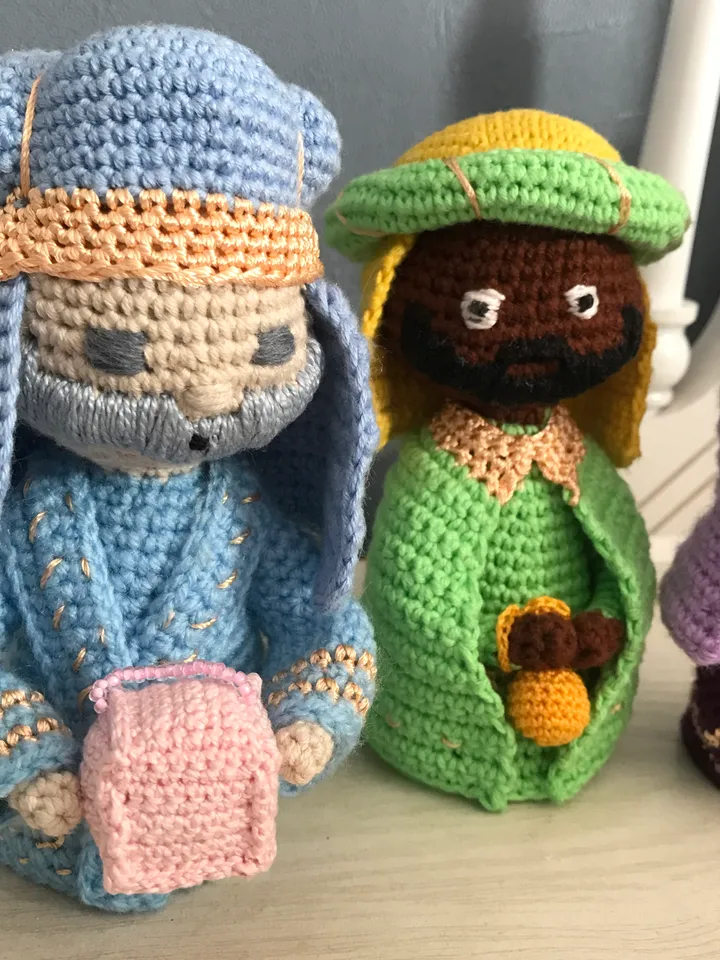 Christmas nativity Magi crochet pattern 3 in 1