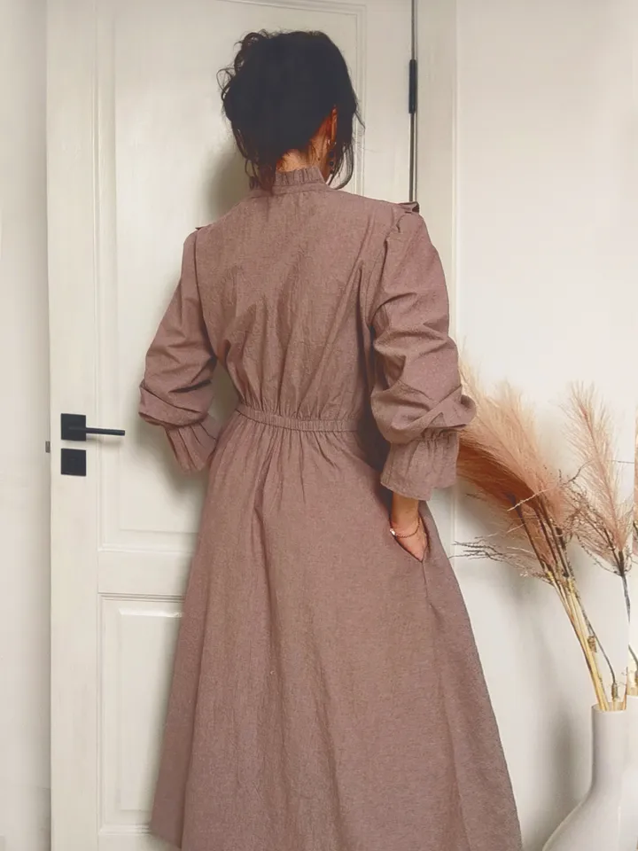 Maxi cotton spring summer women's dress/ Victorian inspired vintage style dress/ Cottagecore dress/ Long sleeves custom dress