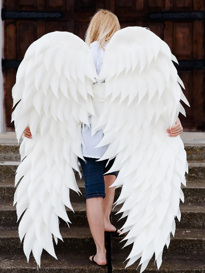 Bride Wings costume, Wedding Angel Wings, Cosplay Wings, Maternity Pregnancy photoshoot, dancing wings