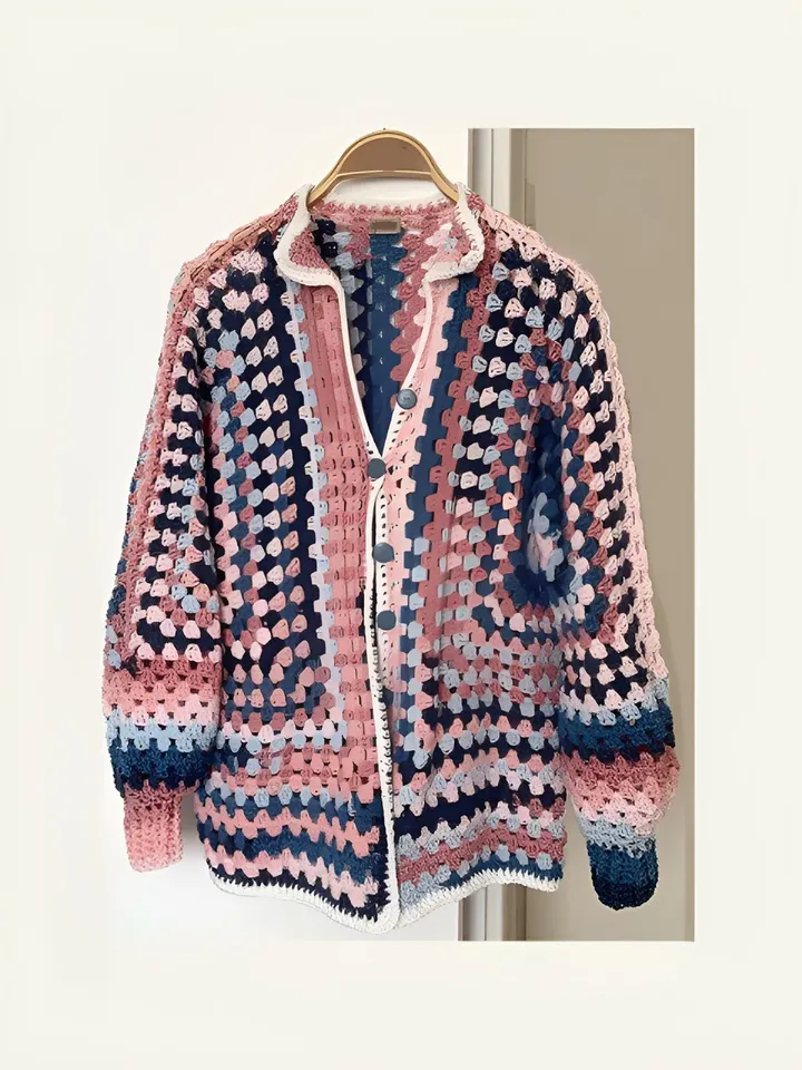 Cardigan crochet cardigan pattern , Cardigan Hexagon pattern , Granny square cardigan pattern PDF , big size