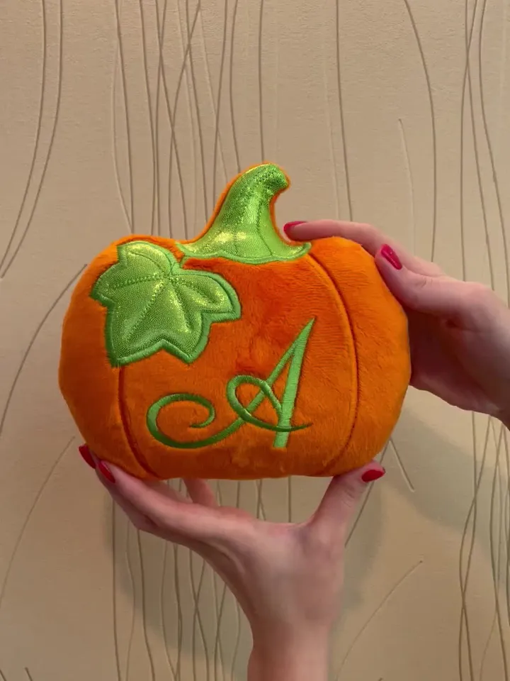 Toy in The Hoop Halloween Pumpkin Machine embroidery design Pumpkin Toy in the Hoop Machine embroidery design