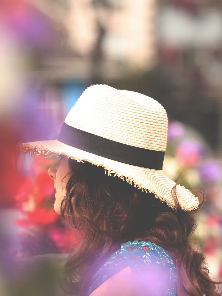 Fedora Straw hat for Women summer raffia sun hat floppy beach boho seaside hat