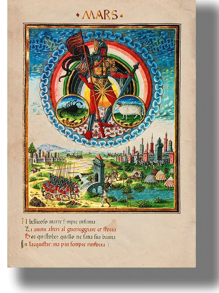 The Spear of Mars is an astrological and alchemical symbol.