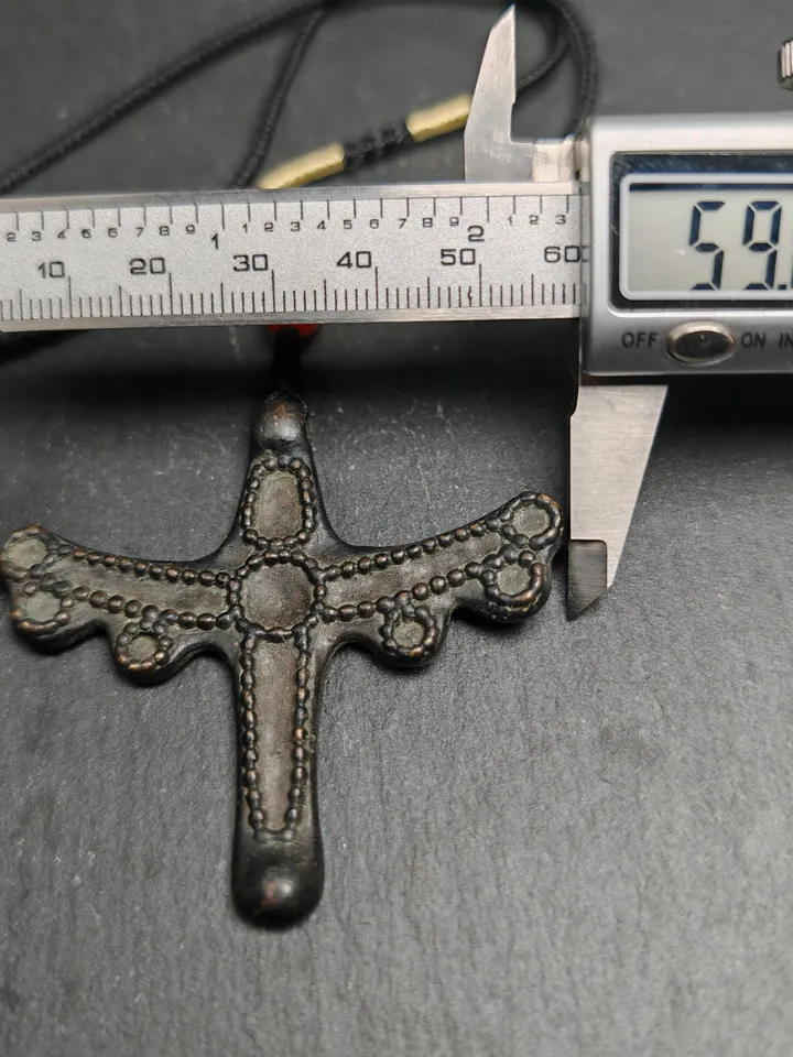 Authentic Tibetan Dragonfly Pendant,Thokcha Protection Charm, Gandhanra Antique Tibetan Buddhist Amulet,56×60mm