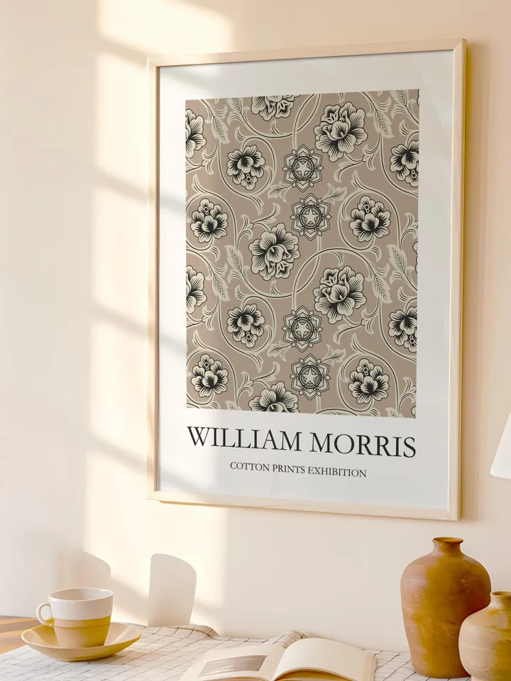 William Morris Wall Art Print Vintage Textile Poster Museum Inspired Design Home Decor Interior Pattern Digital Download Gift Classic Art