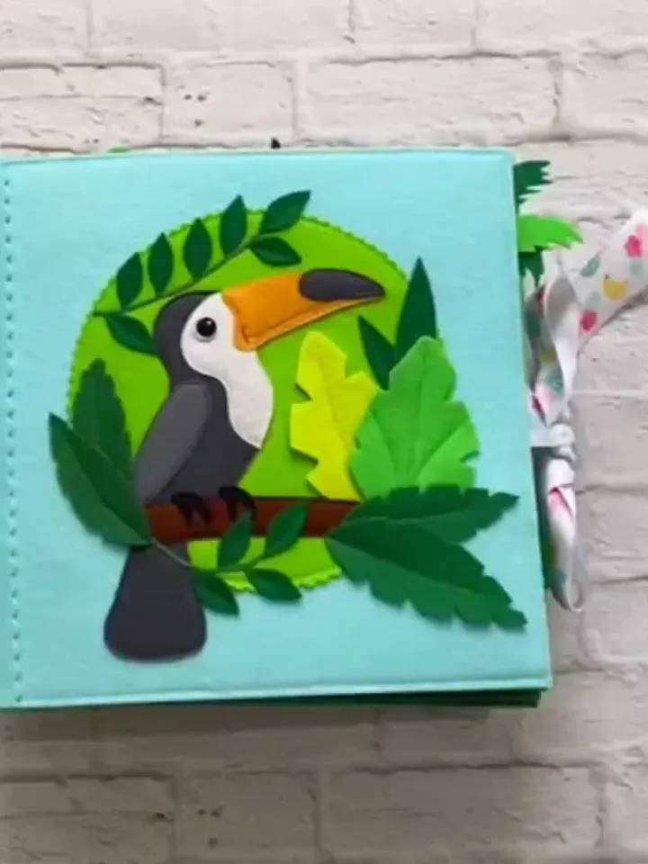 Animals Quiet book pattern pdf, Africa Felt activity book pattern, DYI Quiet book sewing for kids 2, 3, 4 year old, Baby soft book tutorial