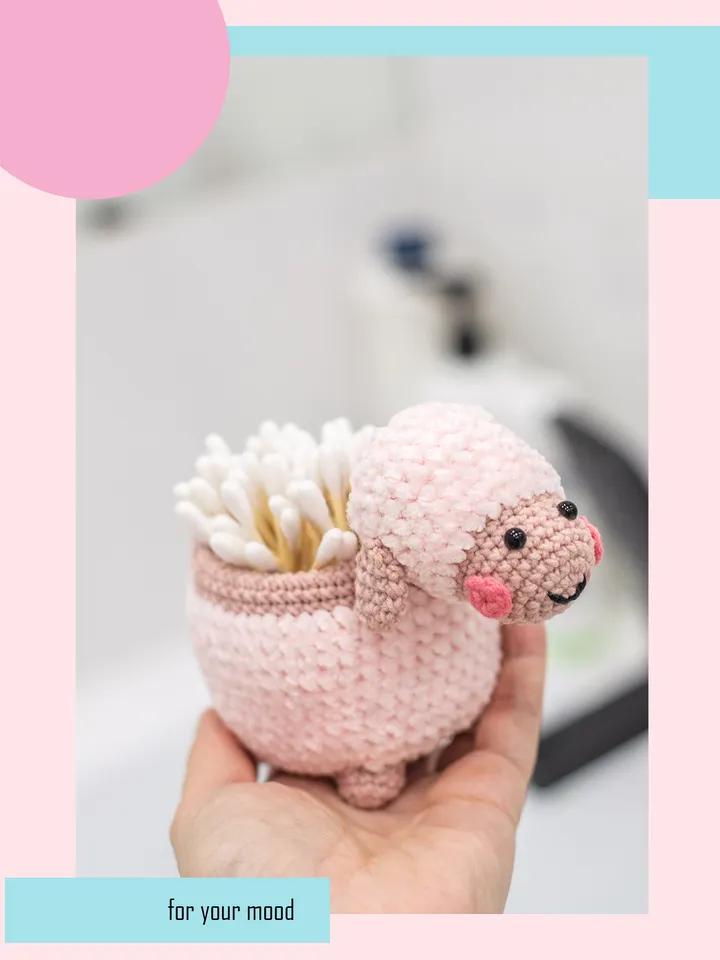 Crochet pattern amigurumi sheep toy pattern PDF file in ENG for beginners