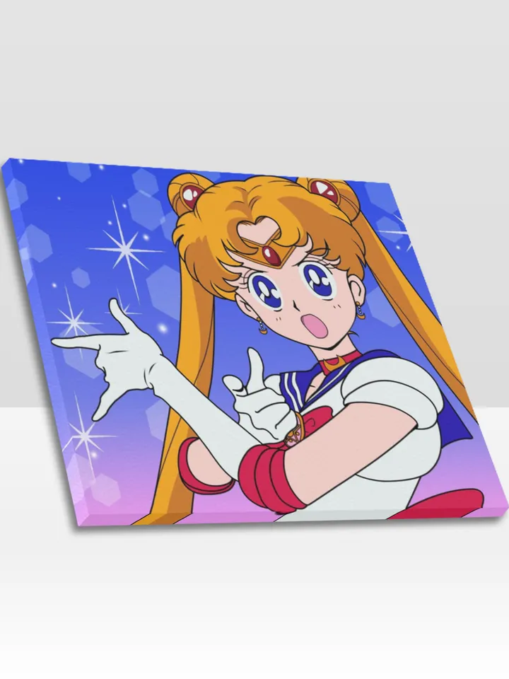 Sailor Moon Frame Canvas, Wall Art Home Decor