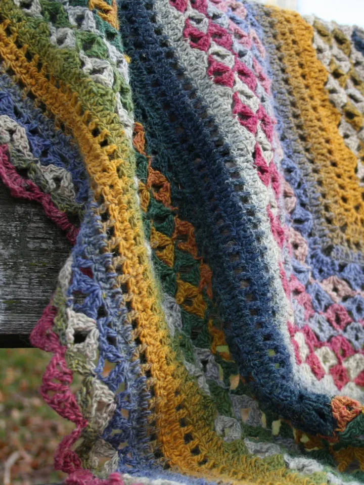 Crochet Pattern Shawl Village Fair PDF